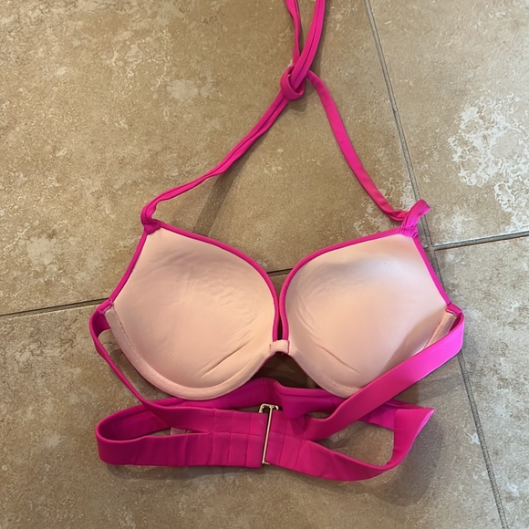 🍐 ⭐️ Bogo ⭐️ Victoria Secret sz 34 C bikini top pink color - Picture 4 of 9